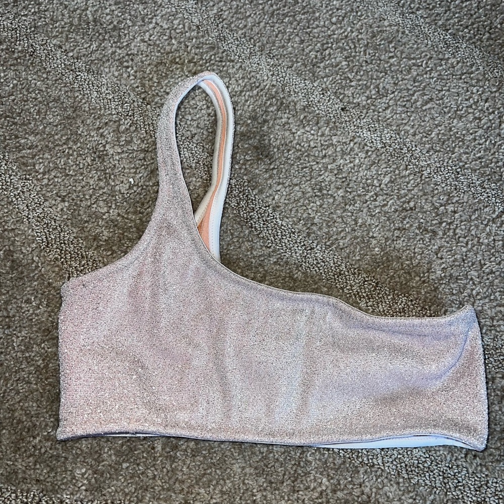 Light pink triangl bikini top